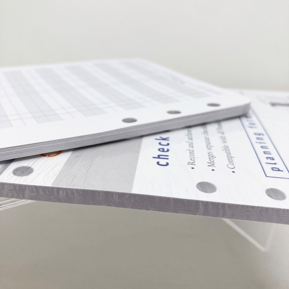 Franklin Covey Check Register Planning Forms Refill Compact Size (80 Sheets)