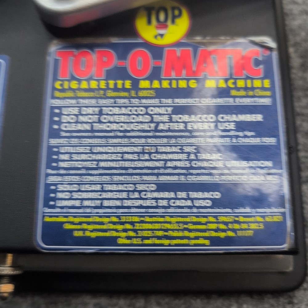 Top-O-Matic Cigarette Making Machine - Pre-owned