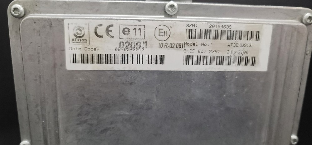 Allison 29543300, WT3ECU912, E11, Transmission Control Module, NOS