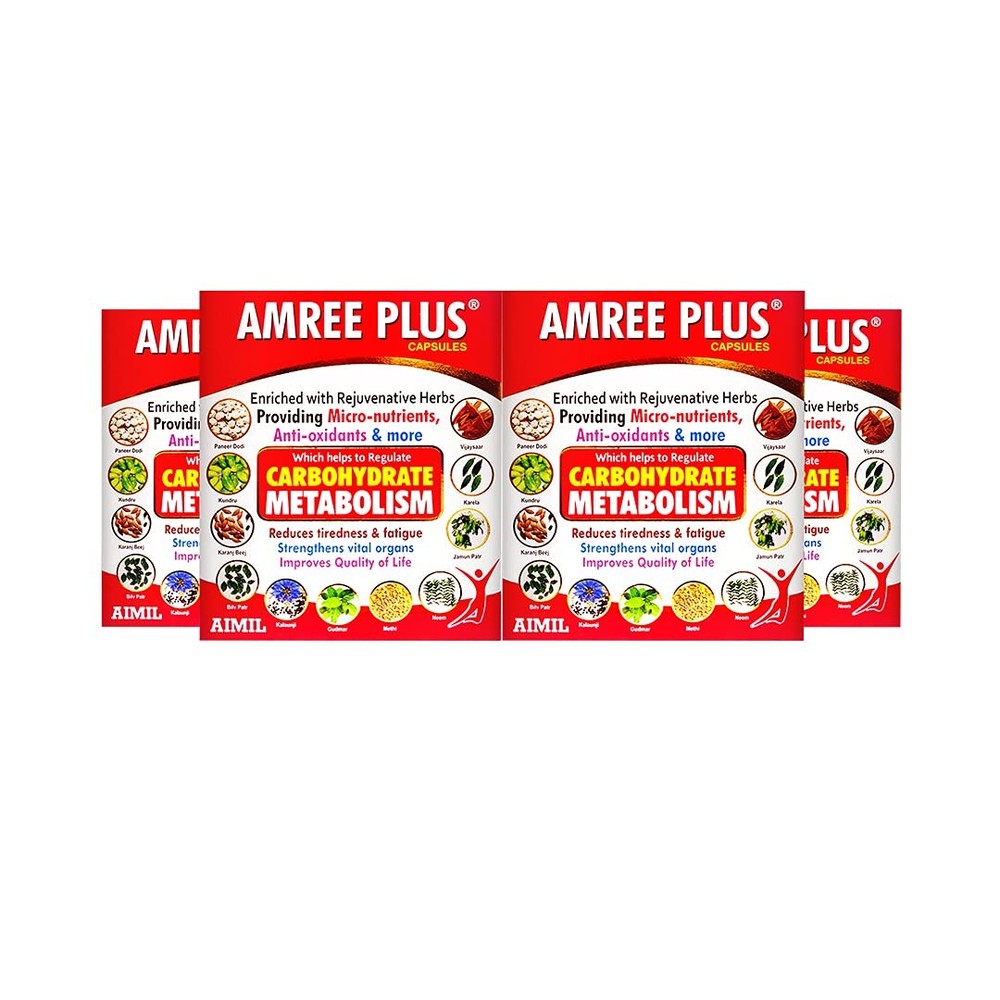 AIMIL Amree Plus Capsules - 20 Capsules (Pack of 4)