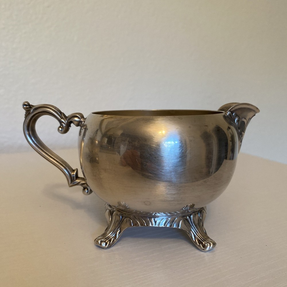 Vintage Silverplate Sugar & Creamer Set Footed – Replacement