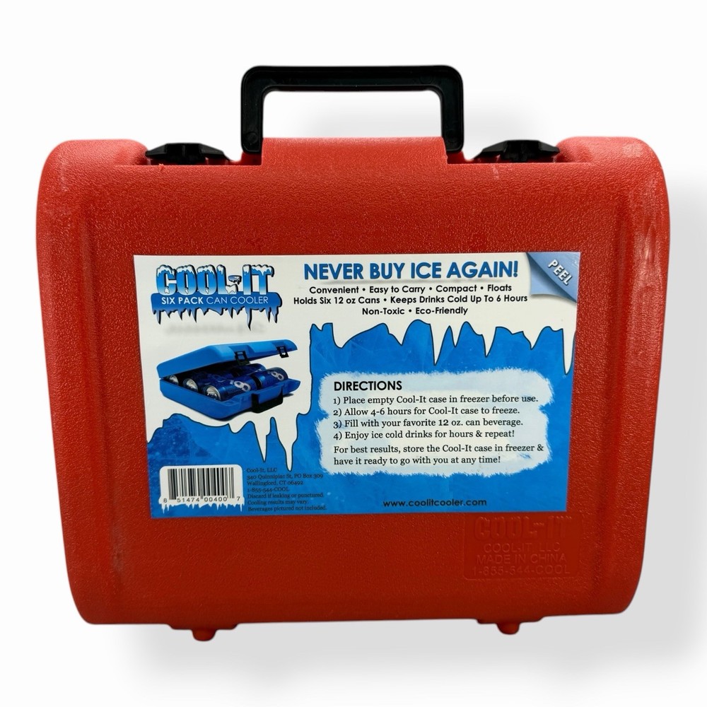 Acme Tools 6 Can Cooler Red