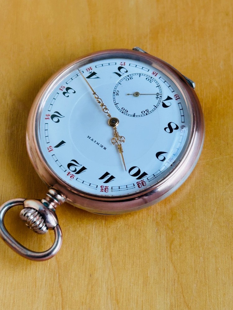 2T805 Zenith silver pocket watch
