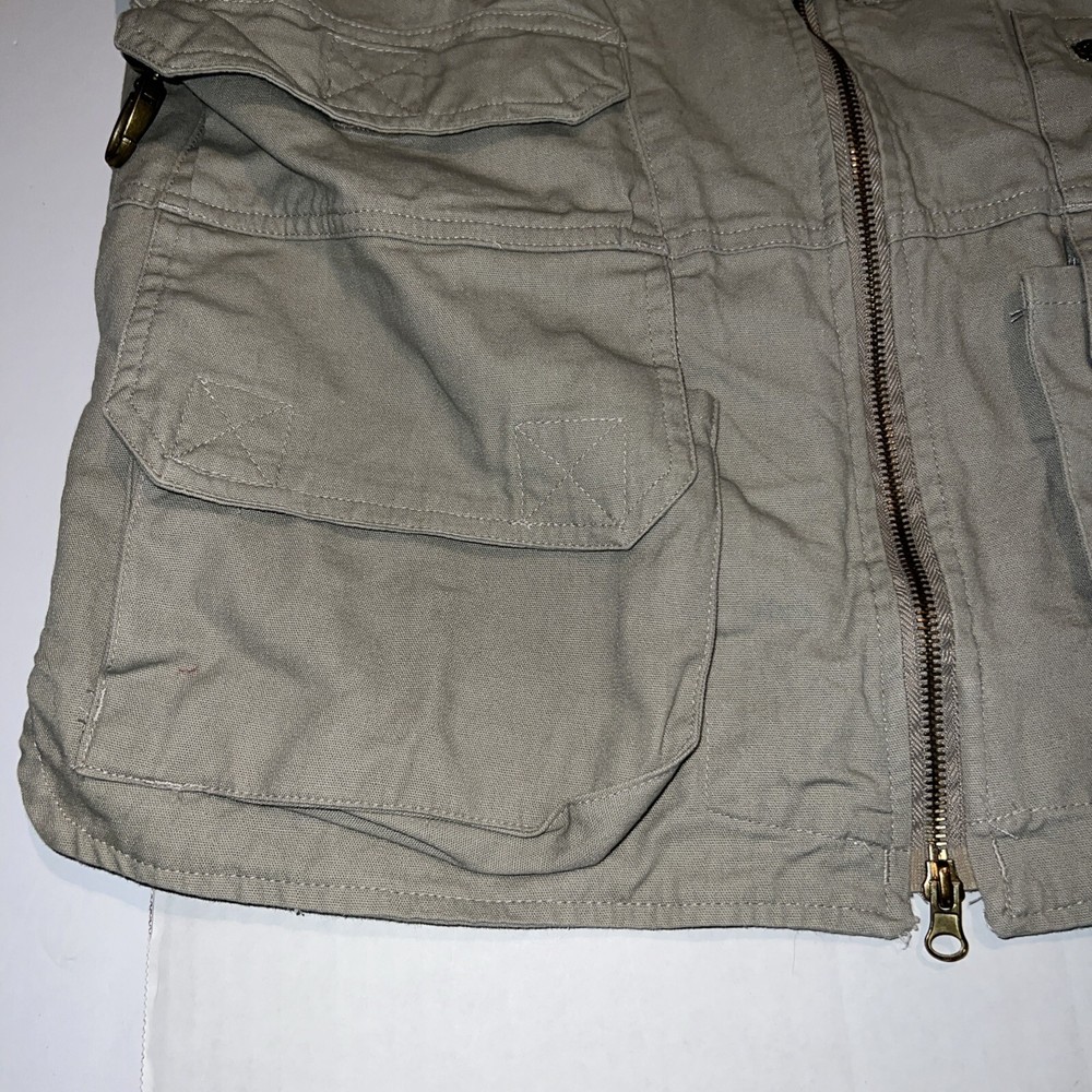 U.S. Spec Tactical Tan Multi Pocket All-Weather Vest Medium