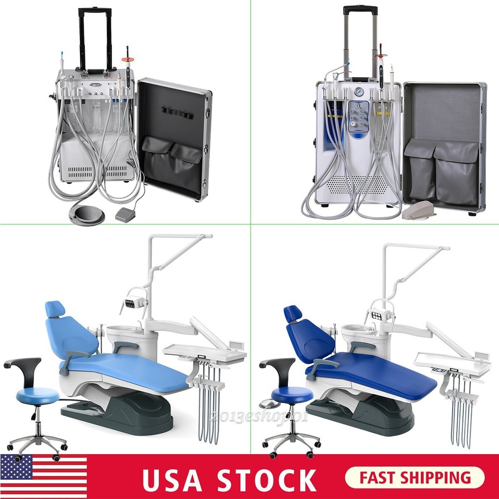 Dental Unit Chair Computer Controlled/Portable Delivery Unit Air Compressor