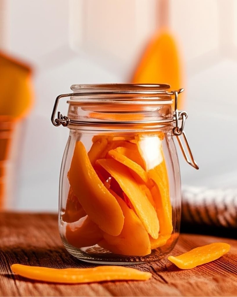 Dried Mango, 1 Pound Bag, Mango Slices, The Hampton Popcorn & Candy Company
