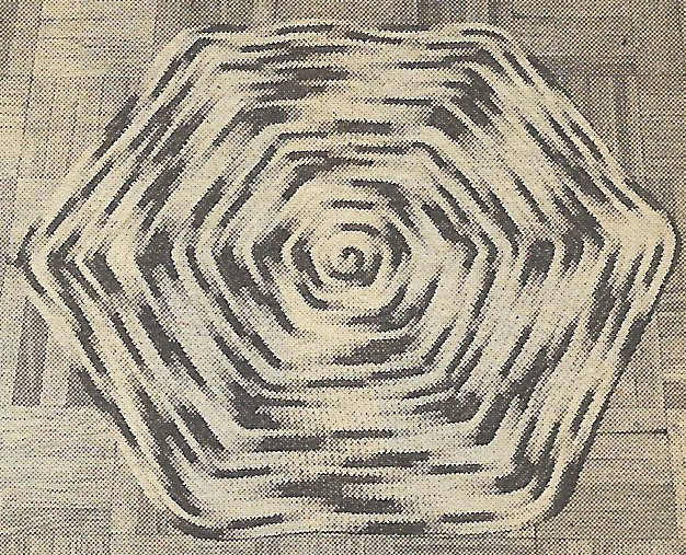 vintage, Quick & Easy Accent Rug crochet pattern instructions