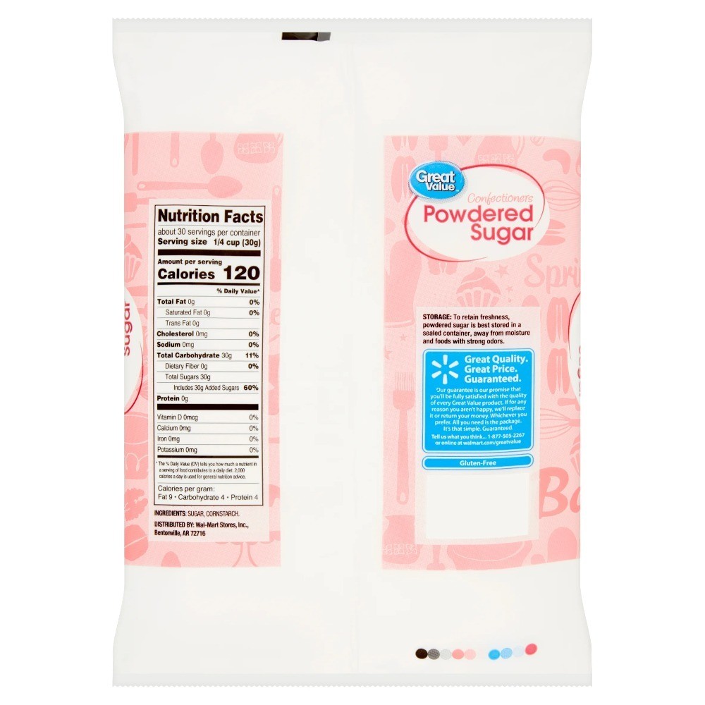 (3 pack) Confectioners Powdered Sugar, 32 oz