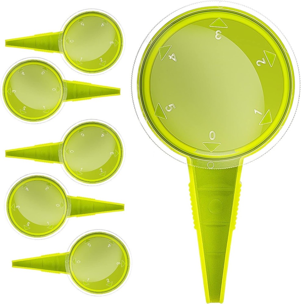 6-Pack Handheld Seed Dispenser with 5 Dial Settings - Perfect for Small Seeds