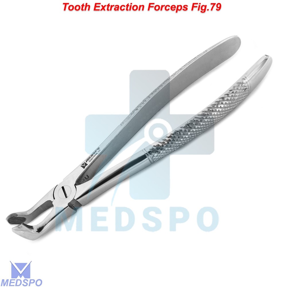 Surgical Tooth Extraction Forceps Fig.79 Dental Lower Molar Extracting Tools CE