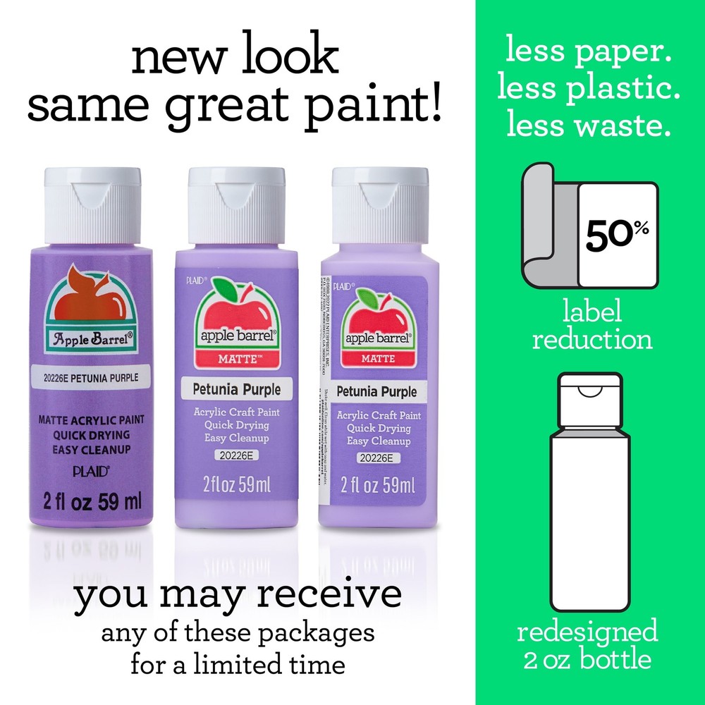 Acrylic Craft Paint, Matte , Essentials, 2 fl oz, 12 Pc