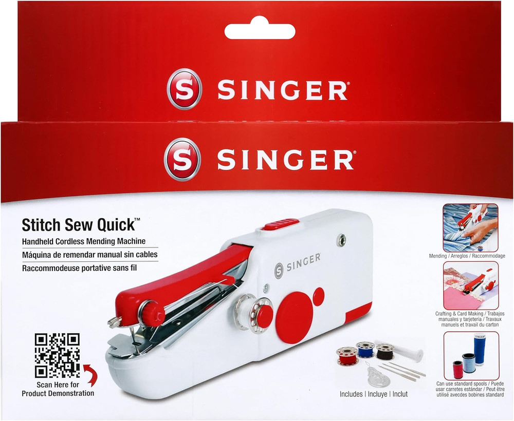 Stitch Sew Quick Portable Mending Machine - Single Thread Machine for Quick Repa