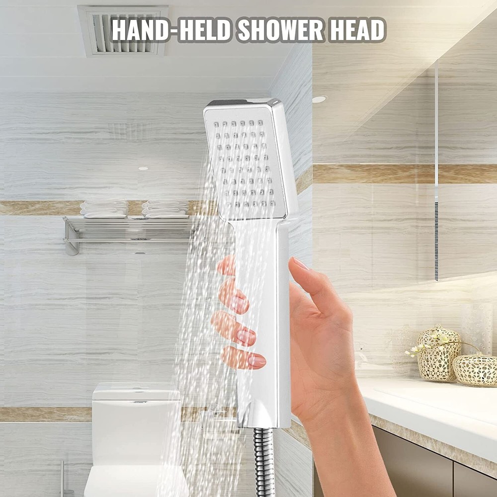 6 in 1 LED Shower Panel Tower System Rainfall and Mist Head Rain Massage