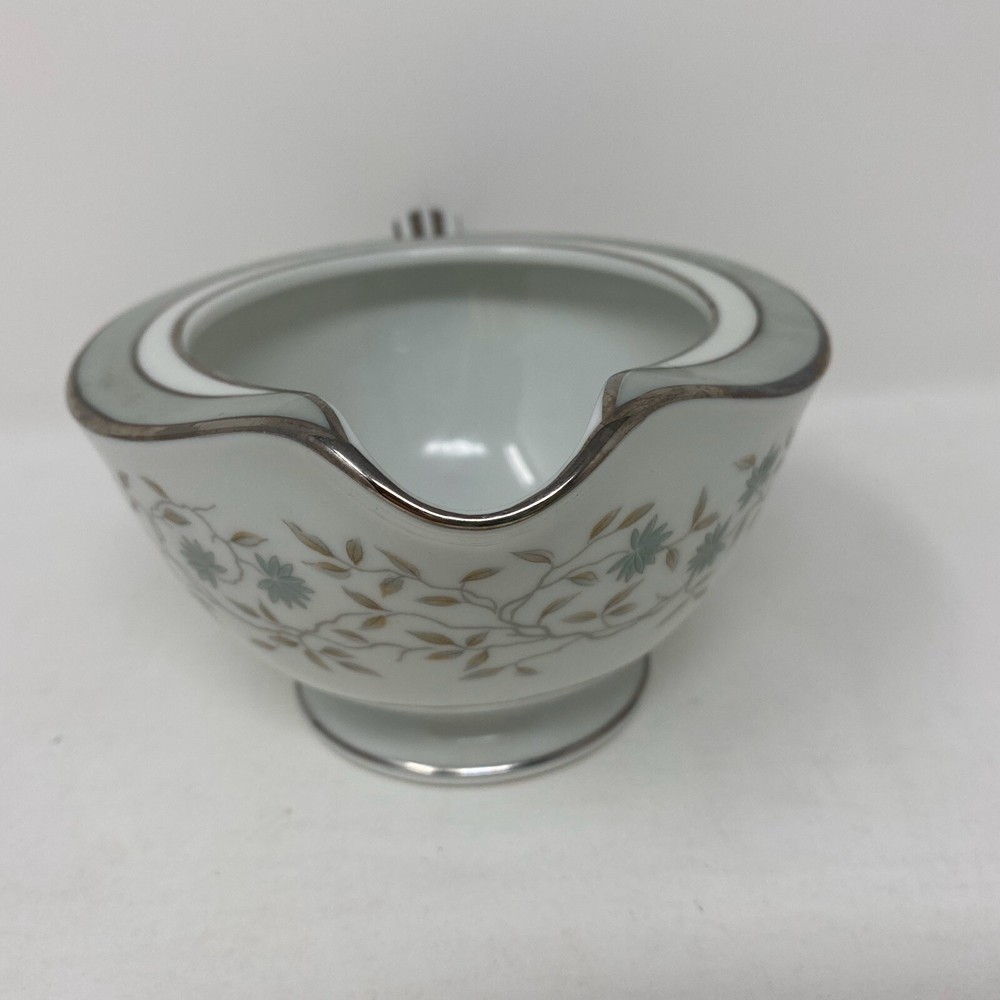 Noritake Meredith Creamer Pitcher Silver Trim Bone China 5918