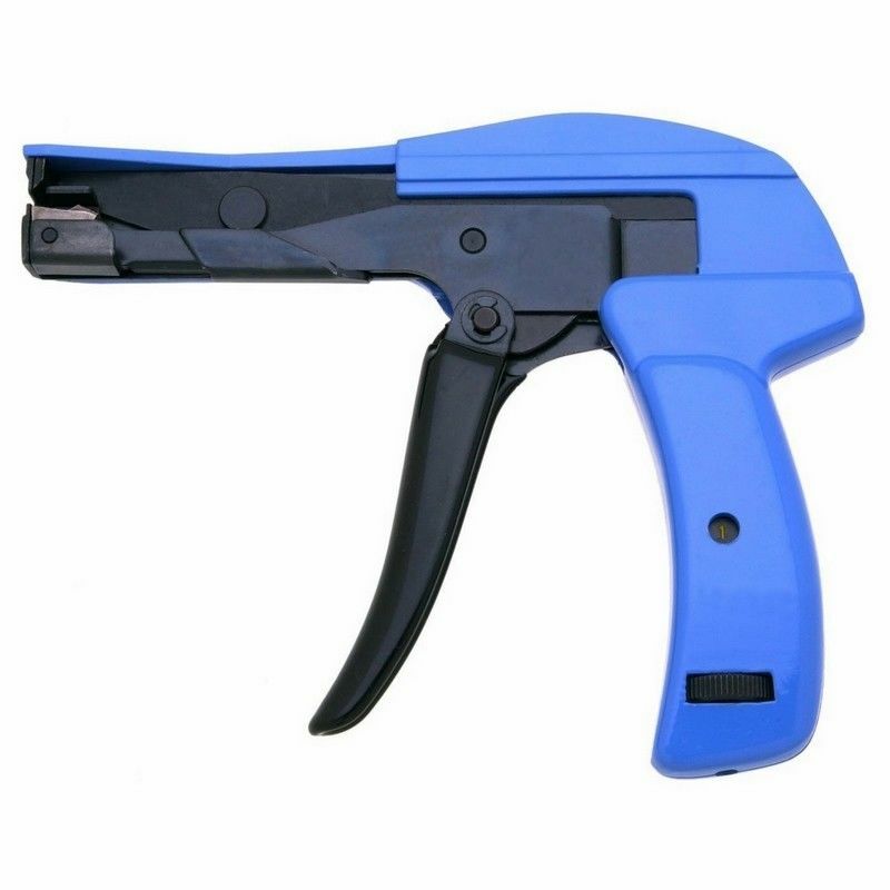Blue Nylon Cable Tie Installation Tensioning Fastener Plastic Zip Cutting Tools