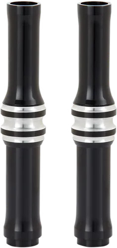 AN Deep Cut Lower Pushrod Covers Kit Blk Harley Road King 17-20
