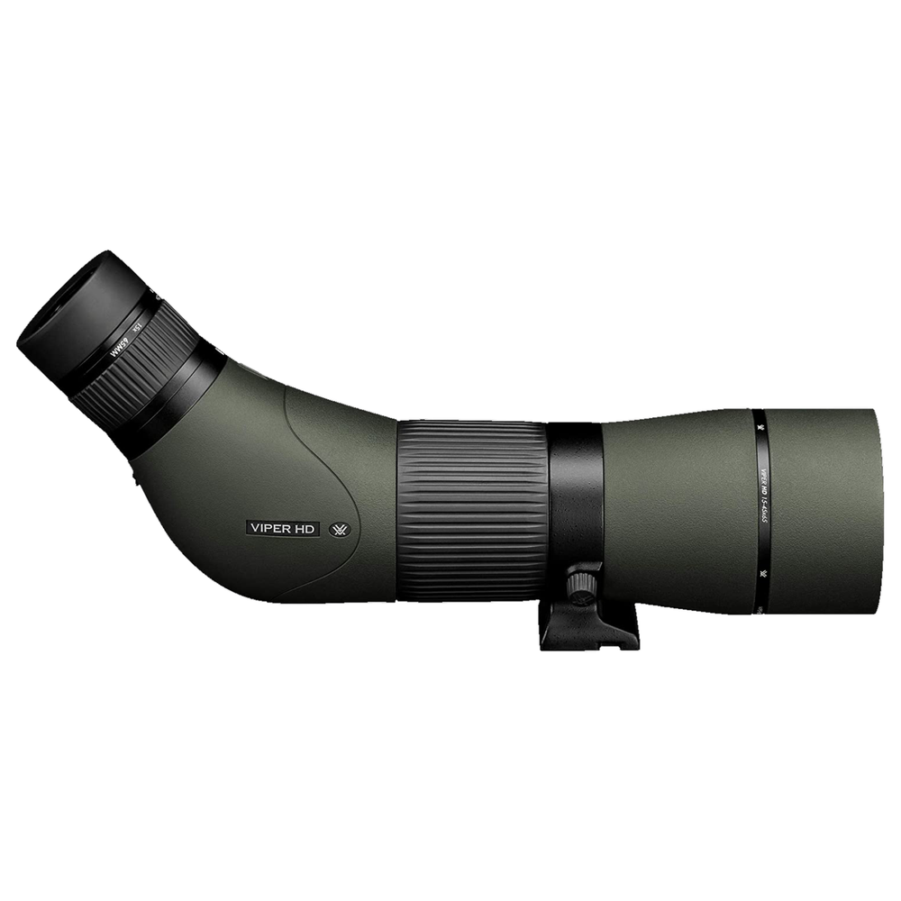 Vortex Optics Viper HD 15-45x65 Angled Spotting Scope w/ Hat & Wearable4U Bundle