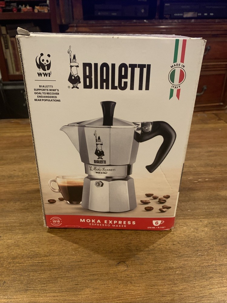 bialetti moka 6 cup express espresso maker