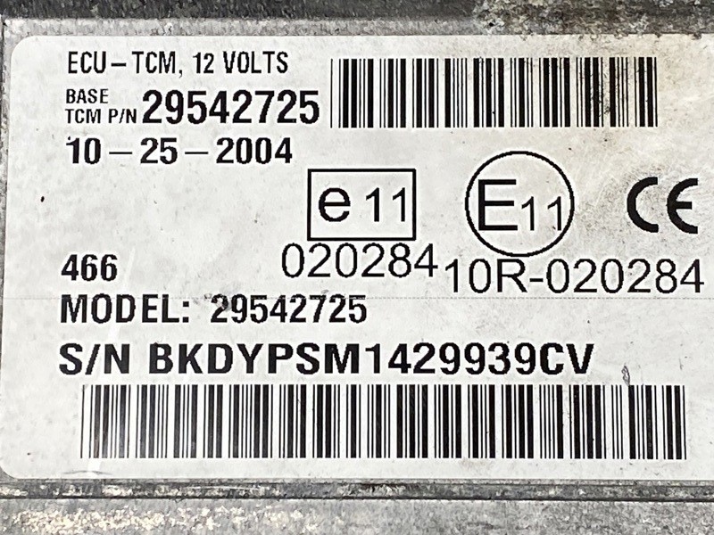 Allison Transmission Control Module 29542725 (357-10408)
