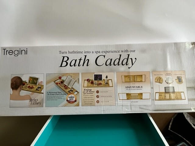 Adjustble Bamboo Bath Caddy Tregini 