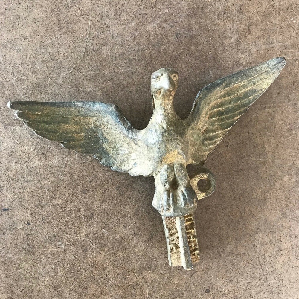 Cast Iron Eagle with some of the Original Gilding