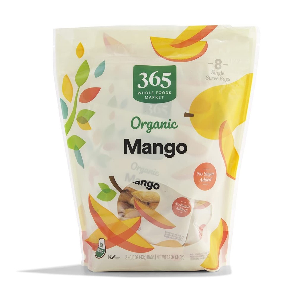 365 By WFM, Organic Mango 8 Pack, 12 Ounce - 3 Pack