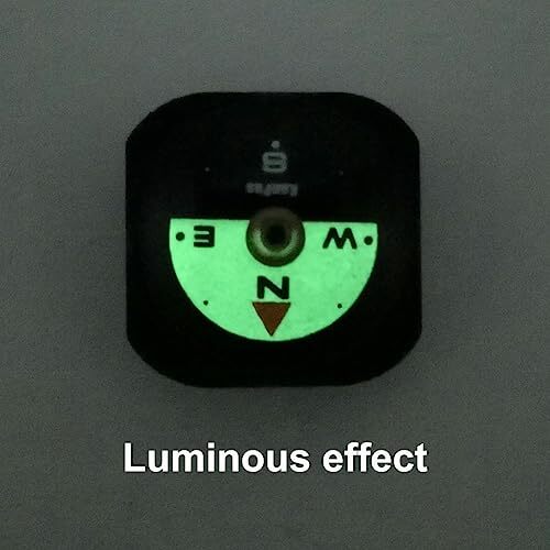Mini Luminous Button Compass for Watch Band Lanyard A-20