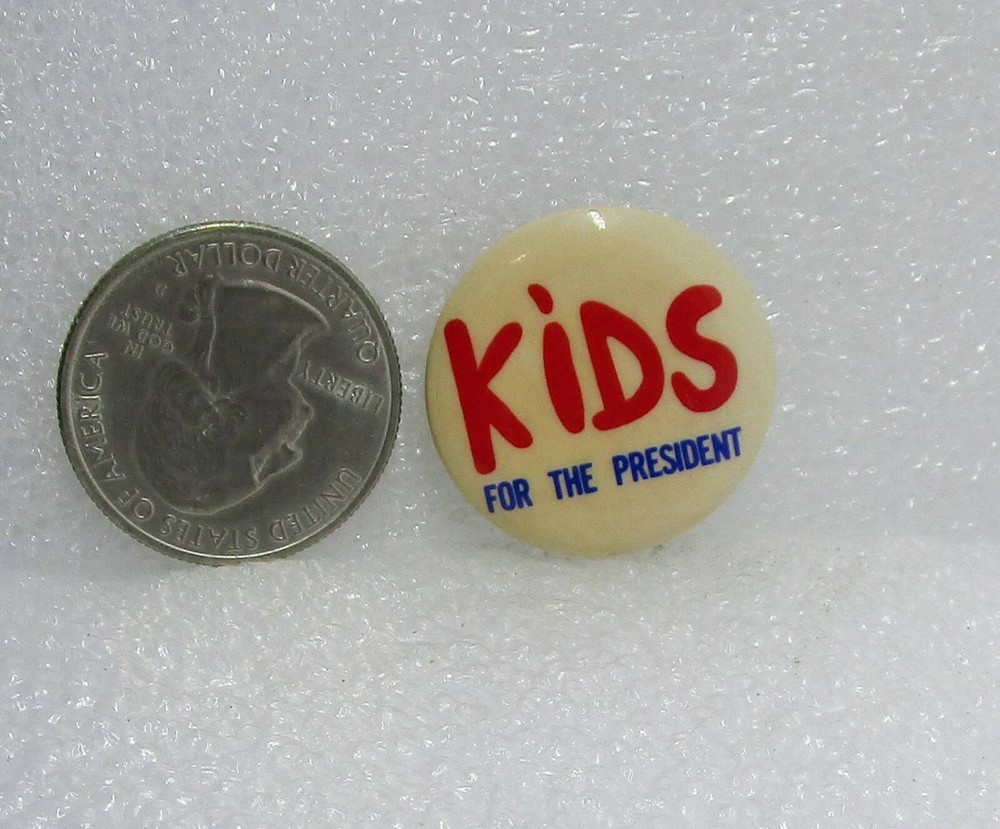 Kids For The President Button Pin