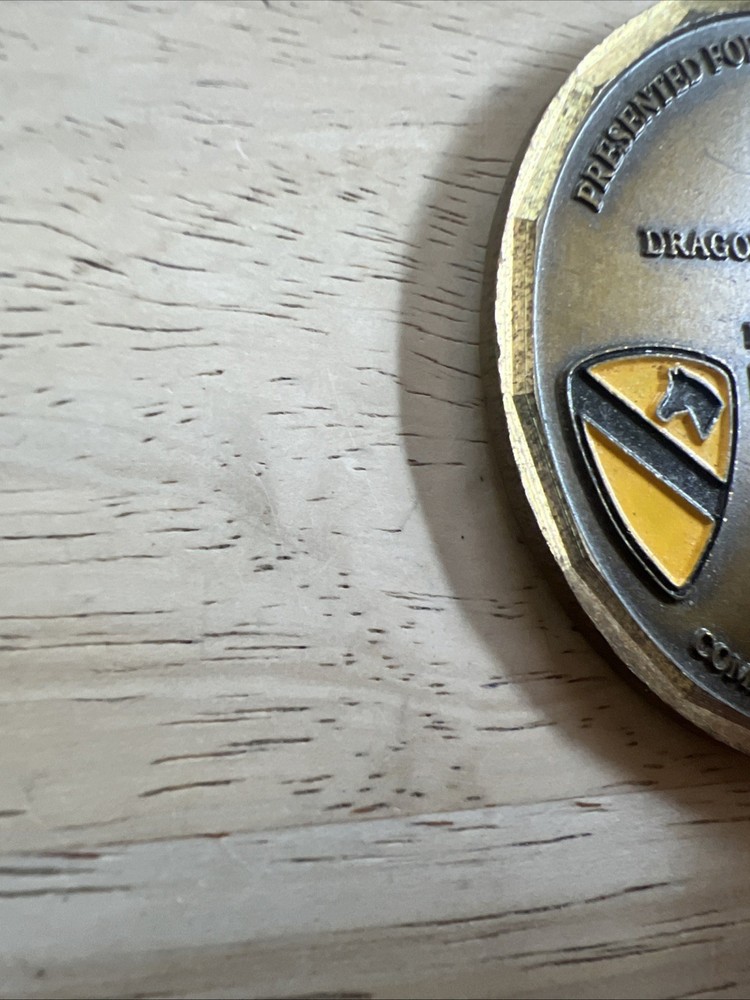 Delta Dragons Challenge Coin Commander’s And ISG’s Award