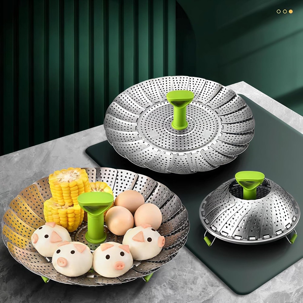 Adjustable Stainless Steel Vegetable Steamer Basket