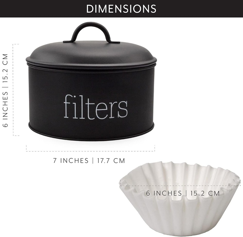 AuldHome Design Basket Coffee Filter Holder Regular (basket style), Black