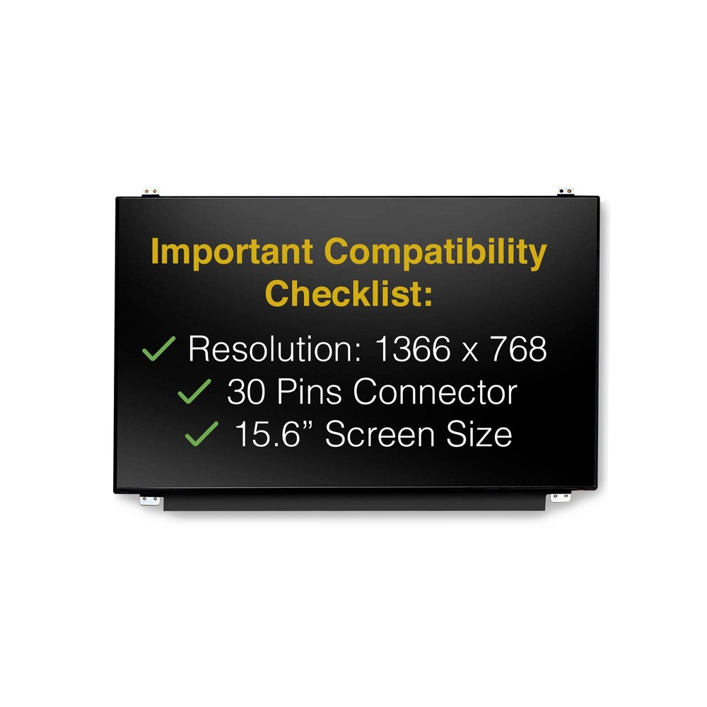 HP 15-AC143WM 30 Pins Screen Replacement LCD LED Display With Tools