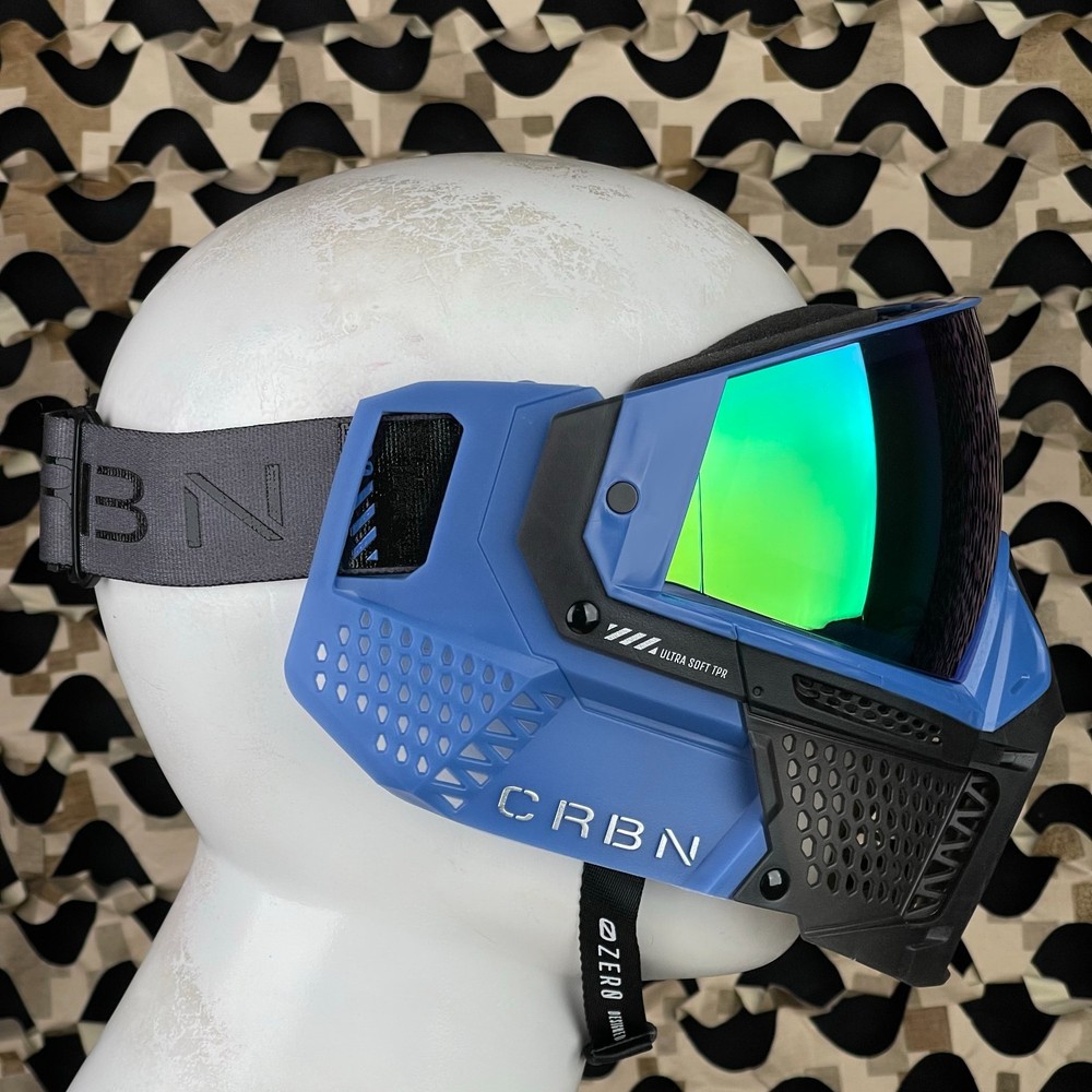 Carbon CRBN Zero Pro Paintball Mask (Less Coverage) - Cryo - Grey - Leaf Mirror