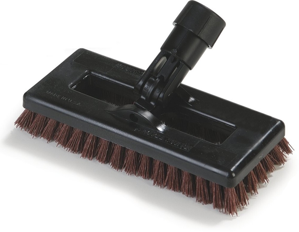Flo-Pac 36531027 Swivel Scrub 8" with Heavy Grit Polyester Bristles