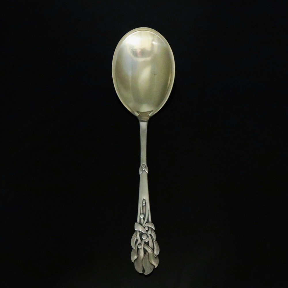 Heimbürger Silver Serving Spoon 113AV - Mistletoe / Mistelten