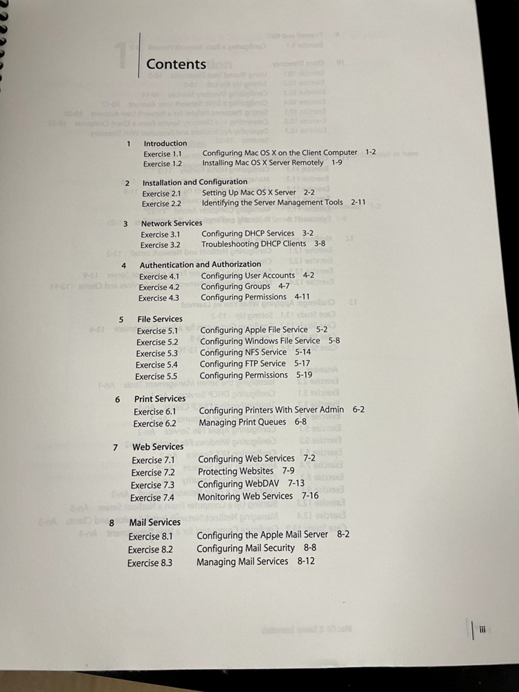 Vintage Apple Computer OS X Server Essentials Student Training Spiral Notebooks