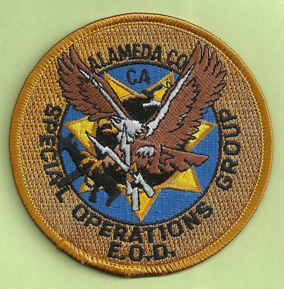 ALAMEDA COUNTY CALIFORNIA EOD SPECIAL OPERATIONS GROUP SHOULDER PATCH