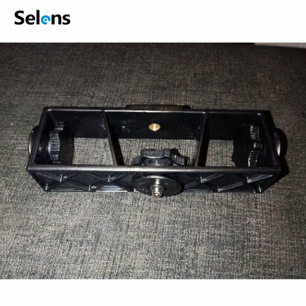 Screw Triple Tripod Stand Holder Mount Bracket Adapter for Phone Camera Makeup