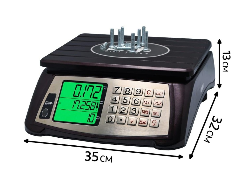 Price Computing Scale, Commercial Food Scale, Counting Function,66lb/30kg,1g,...