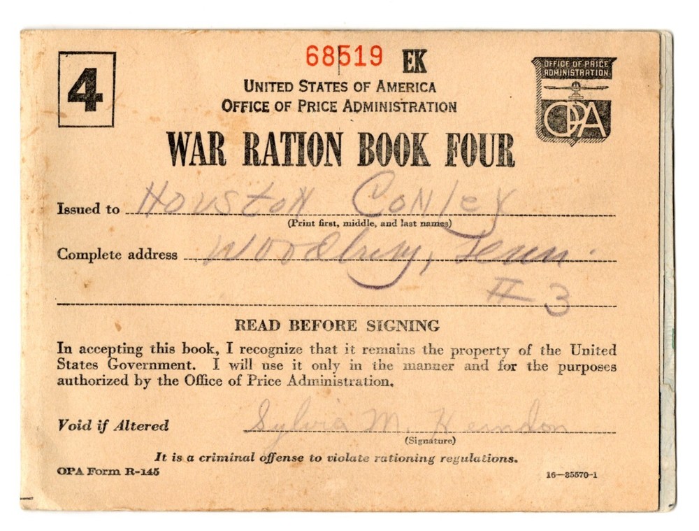 WWII - War Ration Book Four -  XL4C