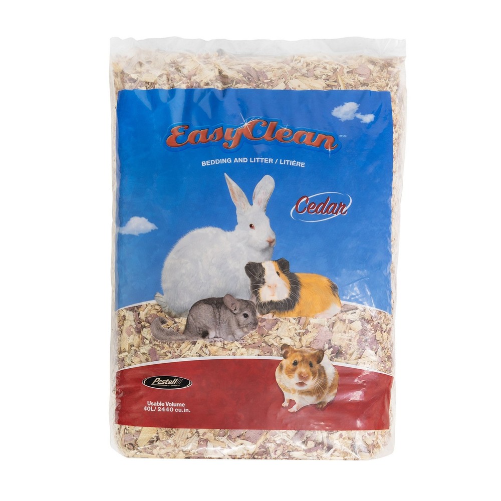 Pestell Easy Clean Cedar Absorbent and Fresh Pet Bedding, 40 Liters
