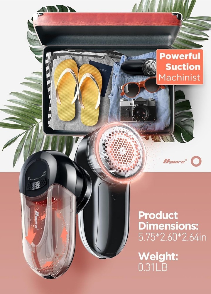 Ultra Efficient Sweater Shaver with Adjustable Height & Double Lock Container