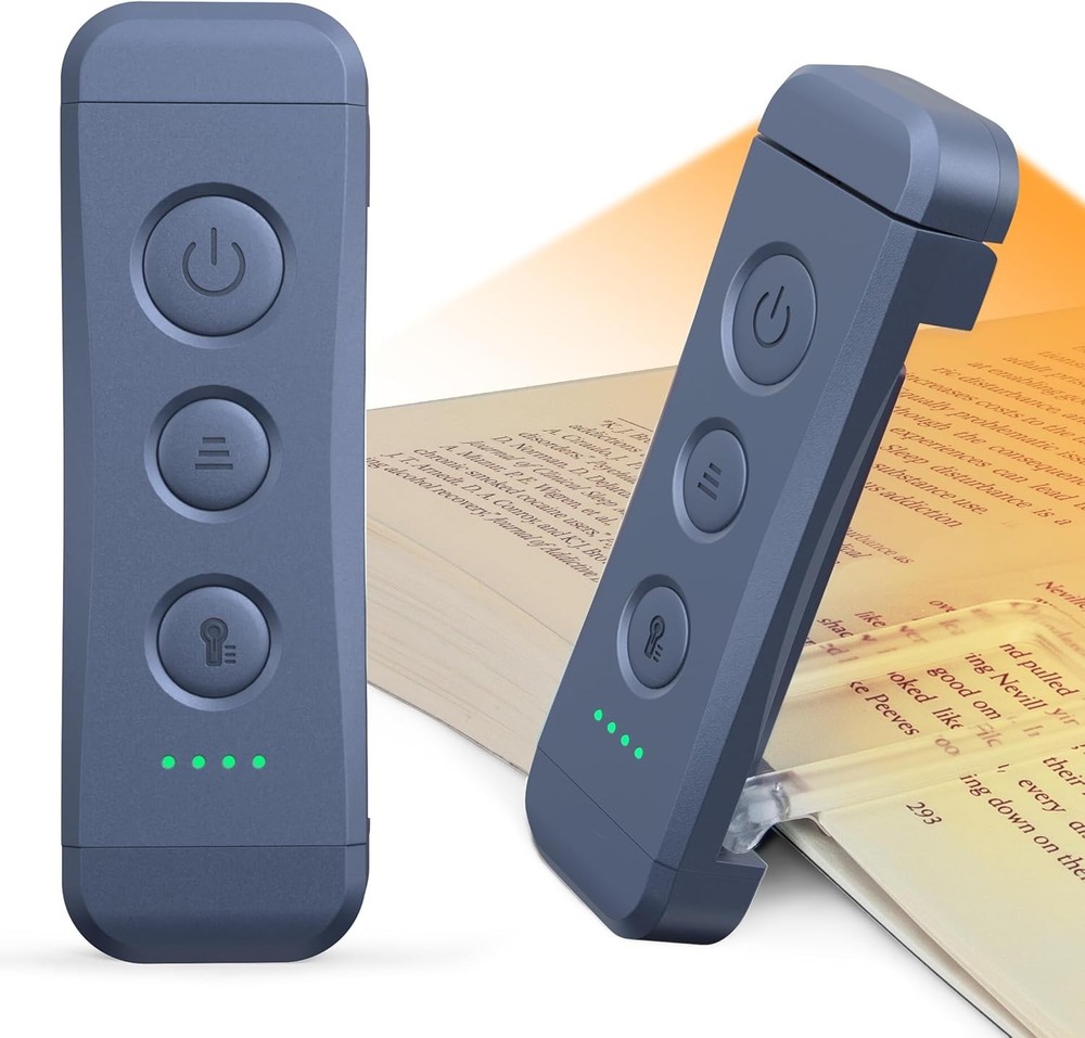 Rechargeable Bookmark-Style Book Light: Eye Protection & Adjustable Brightness