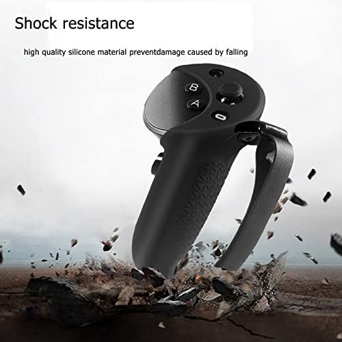 Silicone Grip Cover for VR Headset, Touch Controller Protector with Knuckle Stra