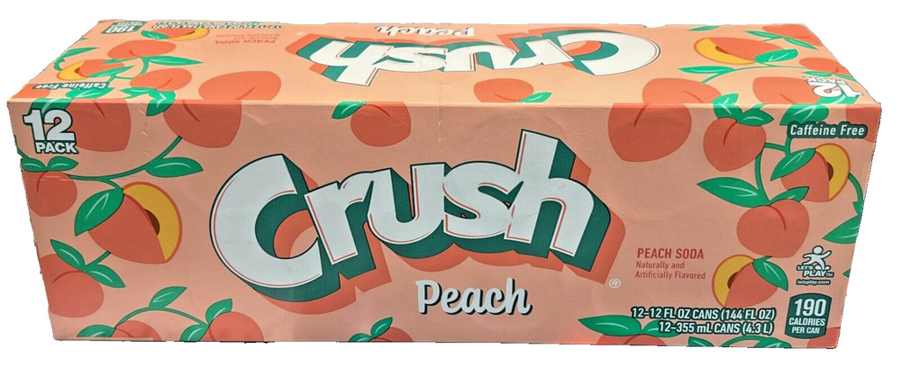 Crush Peach Soda 12 pack
