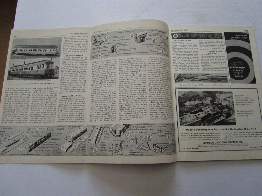 Model Railroader December 1947 Locos Benchwork Interurbans Nice! L@@K