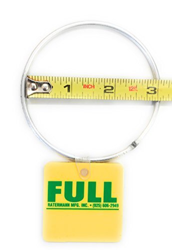 Cylinder Tank Status Tags - EMPTY or FULL with 3" Steel Ring