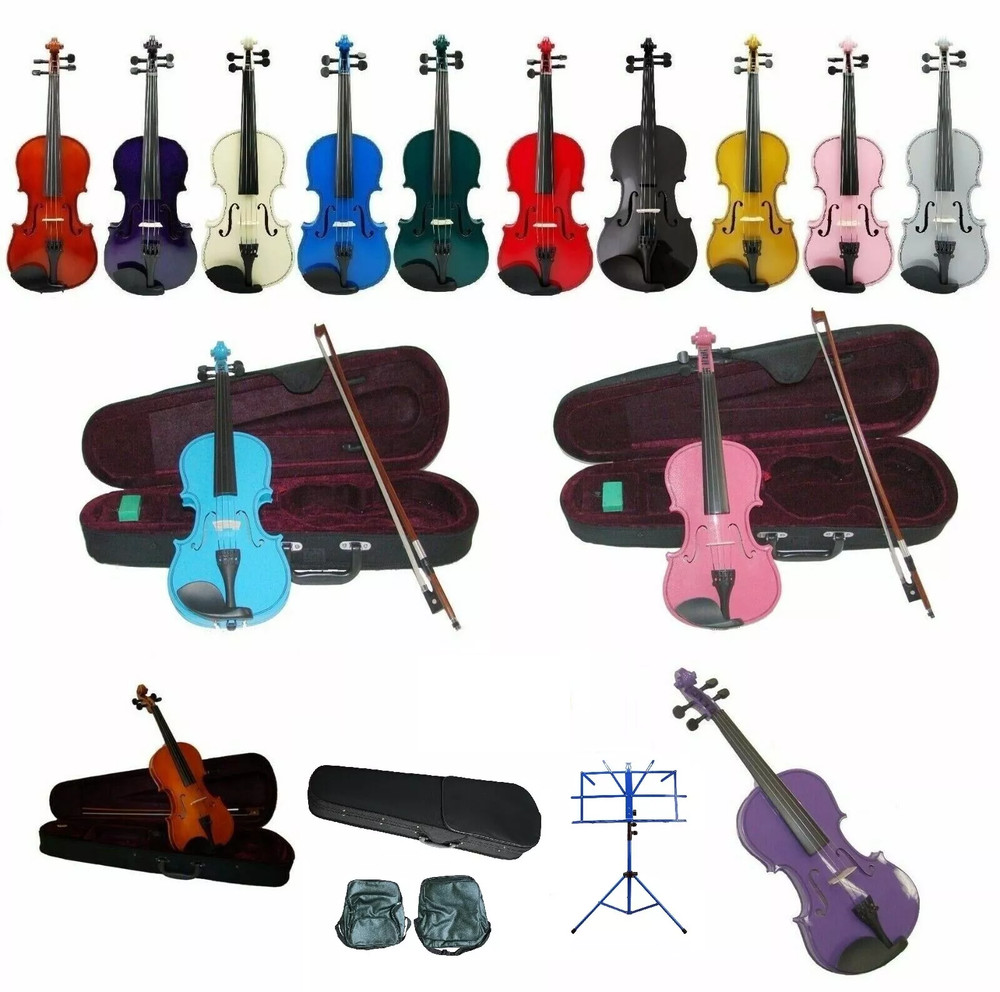 16"-10" Student Viola,Case,Bow,Bridge,Strings,Rosin, Stand