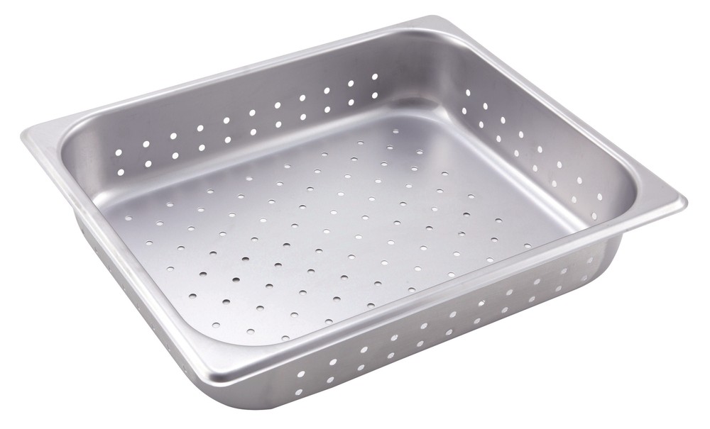 Perforated Steam Pan, Half-size, 2-1/2", S/S (6 Each)