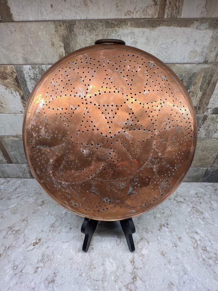 Vintage Large 13" Copper Sieve/Strainer
